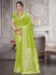 Picture of Classy Silk Dark Olive Green Saree