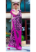 Picture of Fine Crepe & Satin Dark Magenta Saree