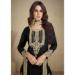 Picture of Sightly Georgette Black Straight Cut Salwar Kameez