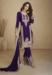 Picture of Taking Georgette Purple Straight Cut Salwar Kameez