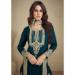 Picture of Georgette Midnight Blue Straight Cut Salwar Kameez