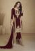 Picture of Splendid Georgette Maroon Straight Cut Salwar Kameez