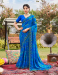 Picture of Elegant Georgette & Silk Navy Blue Saree