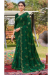 Picture of Good Looking Georgette & Silk Dark Green Saree