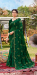 Picture of Good Looking Georgette & Silk Dark Green Saree