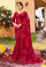 Picture of Pretty Georgette & Silk Maroon Saree