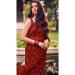 Picture of Beauteous Georgette Saddle Brown Saree