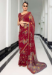 Picture of Comely Georgette Fire Brick Saree