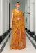 Picture of Lovely Georgette Golden Rod Saree