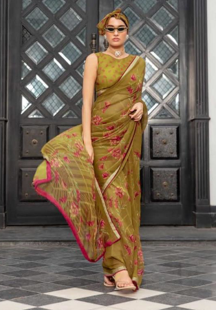 Picture of Beautiful Georgette Peru Saree