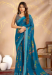 Picture of Superb Georgette Teal Saree