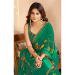 Picture of Alluring Georgette Teal Saree