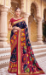 Picture of Marvelous Silk Dark Slate Grey Saree