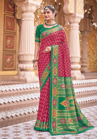 Picture of Radiant Silk Brown Saree