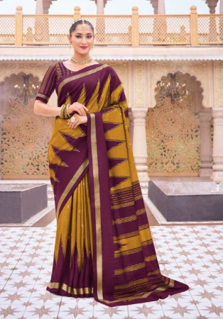 Picture of Ideal Silk Chocolate Saree