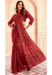 Picture of Magnificent Georgette & Silk Indian Red Saree