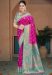 Picture of Elegant Silk Medium Violet Red Saree