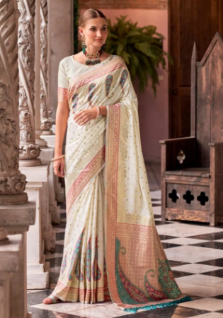 Picture of Taking Silk Azure Saree