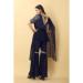 Picture of Georgette Dark Slate Grey Readymade Salwar Kameez