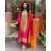 Picture of Cotton & Silk Crimson Readymade Salwar Kameez