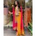 Picture of Cotton & Silk Crimson Readymade Salwar Kameez