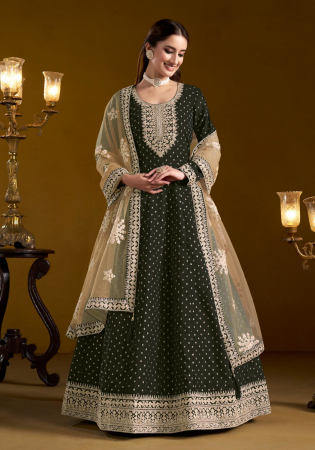 Picture of Appealing Chiffon Black Anarkali Salwar Kameez