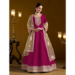 Picture of Sightly Chiffon Maroon Anarkali Salwar Kameez