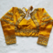 Picture of Exquisite Silk Dark Golden Rod Designer Blouse