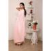 Picture of Enticing Chiffon & Georgette Misty Rose Saree