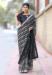 Picture of Good Looking Chiffon & Georgette Black Saree