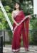 Picture of Resplendent Chiffon & Georgette Maroon Saree