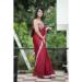 Picture of Resplendent Chiffon & Georgette Maroon Saree