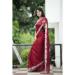 Picture of Resplendent Chiffon & Georgette Maroon Saree