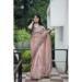 Picture of Well Formed Chiffon & Georgette Rosy Brown Saree