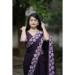 Picture of Bewitching Chiffon & Georgette Purple Saree