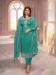 Picture of Georgette & Silk Sea Green Straight Cut Salwar Kameez