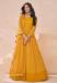 Picture of Georgette Dark Golden Rod Anarkali Salwar Kameez