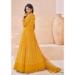 Picture of Georgette Dark Golden Rod Anarkali Salwar Kameez