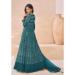 Picture of Excellent Georgette Sea Green Anarkali Salwar Kameez