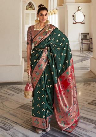 Picture of Alluring Silk Dark Slate Grey Saree