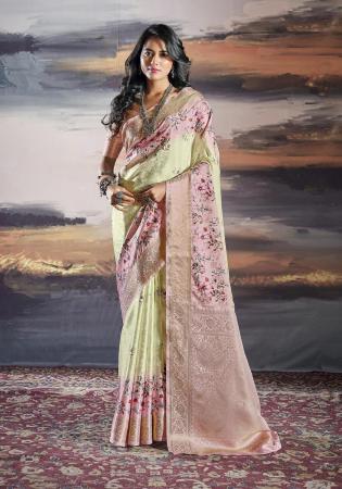 Picture of Good Looking Silk Grey Saree