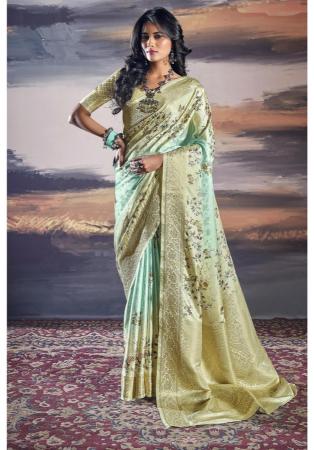 Picture of Sublime Silk Dark Sea Green Saree