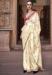 Picture of Marvelous Satin & Silk Blanched Almond Saree