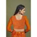 Picture of Radiant Chiffon Orange Red Saree