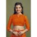 Picture of Radiant Chiffon Orange Red Saree