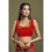 Picture of Superb Chiffon Crimson Saree