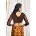 Picture of Excellent Chiffon Chocolate Saree