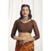 Picture of Excellent Chiffon Chocolate Saree