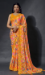 Picture of Sublime Chiffon Golden Rod Saree