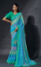 Picture of Exquisite Chiffon Medium Aqua Marine Saree